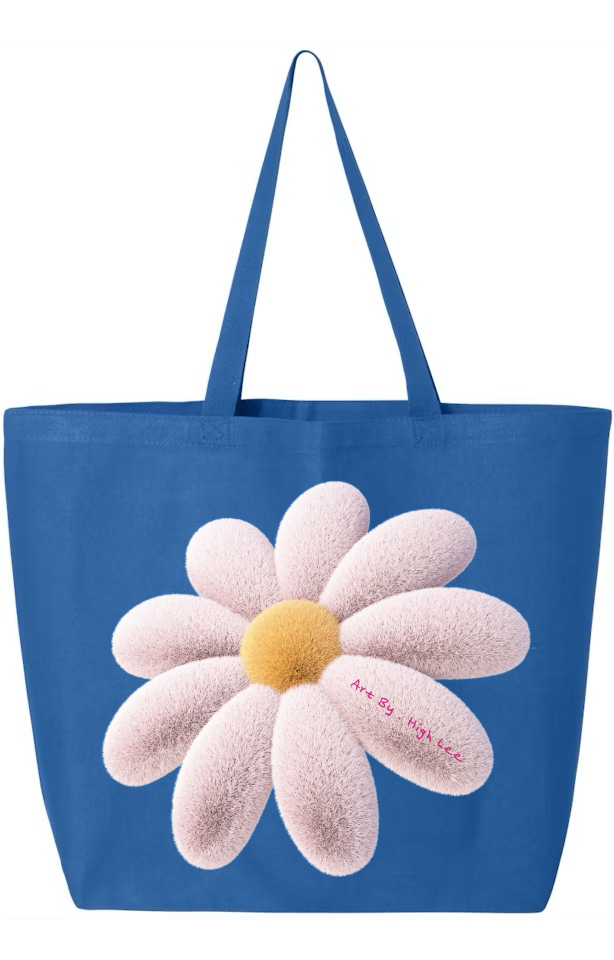 Blue Flower Tote